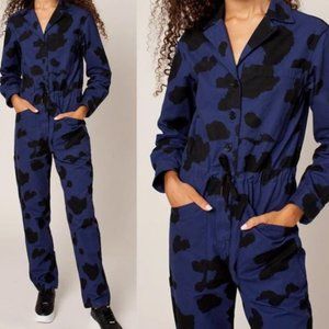 NWOT Rachel Antonoff Ziggy cow print jumpsuit